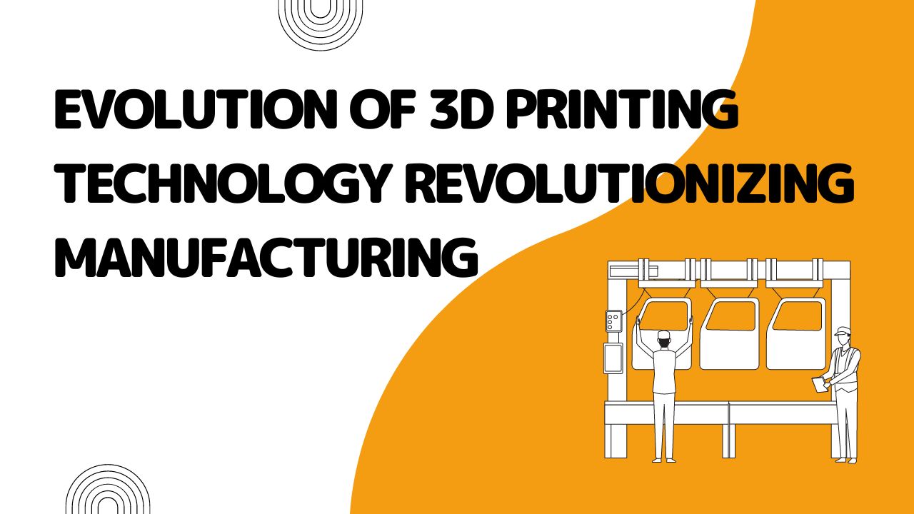 Evolution of 3D Printing Technology Revolutionizing Manufacturing