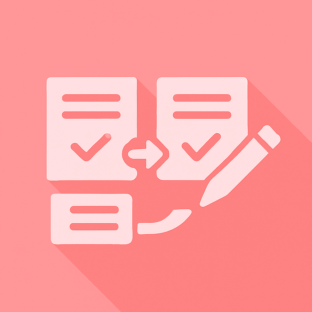 注文書を横に並べて即時修正