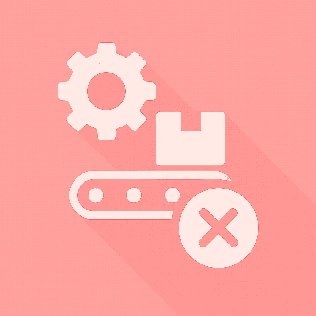 欠品によるライン停止