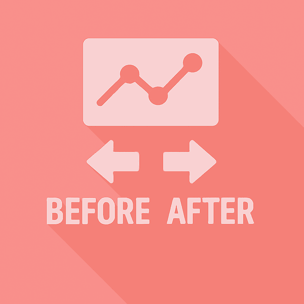 ビフォーアフターの可視化不足