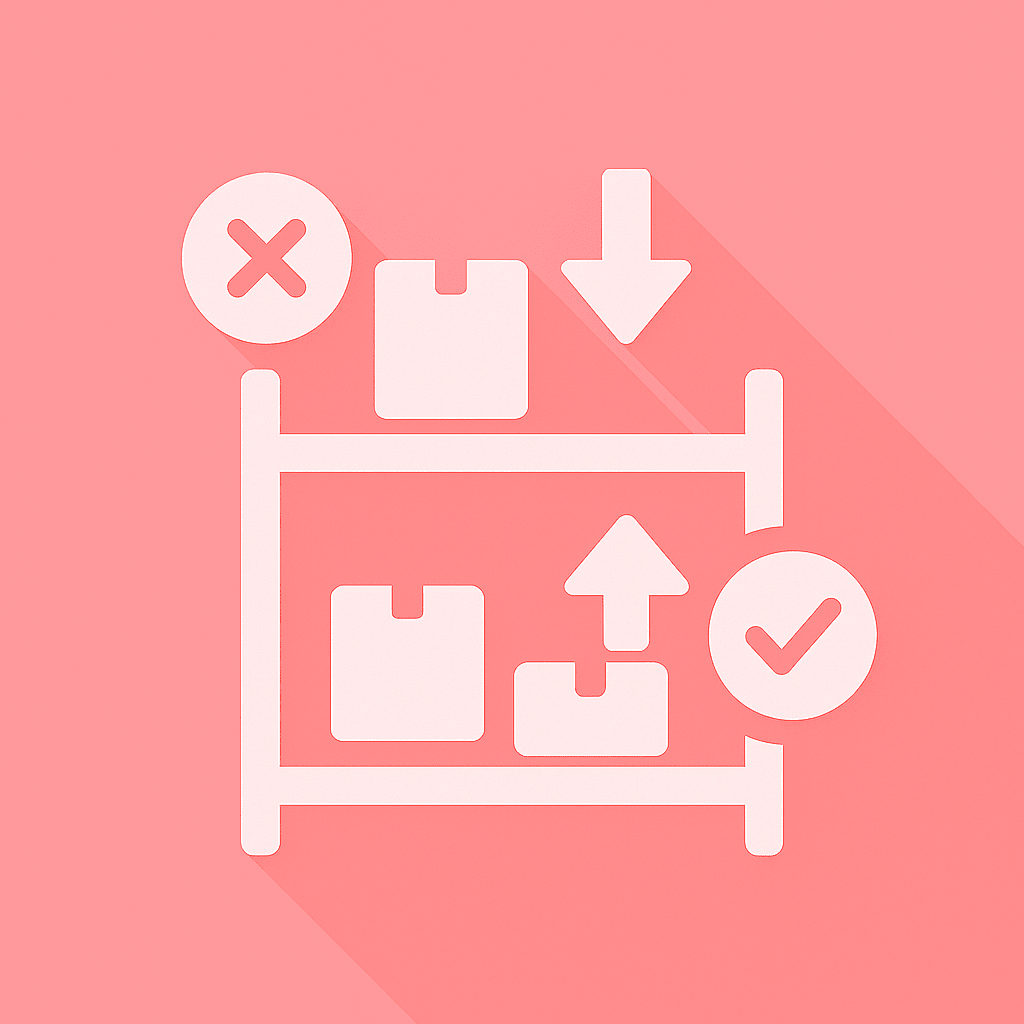 在庫数が合わず、欠品と過剰が同時発生