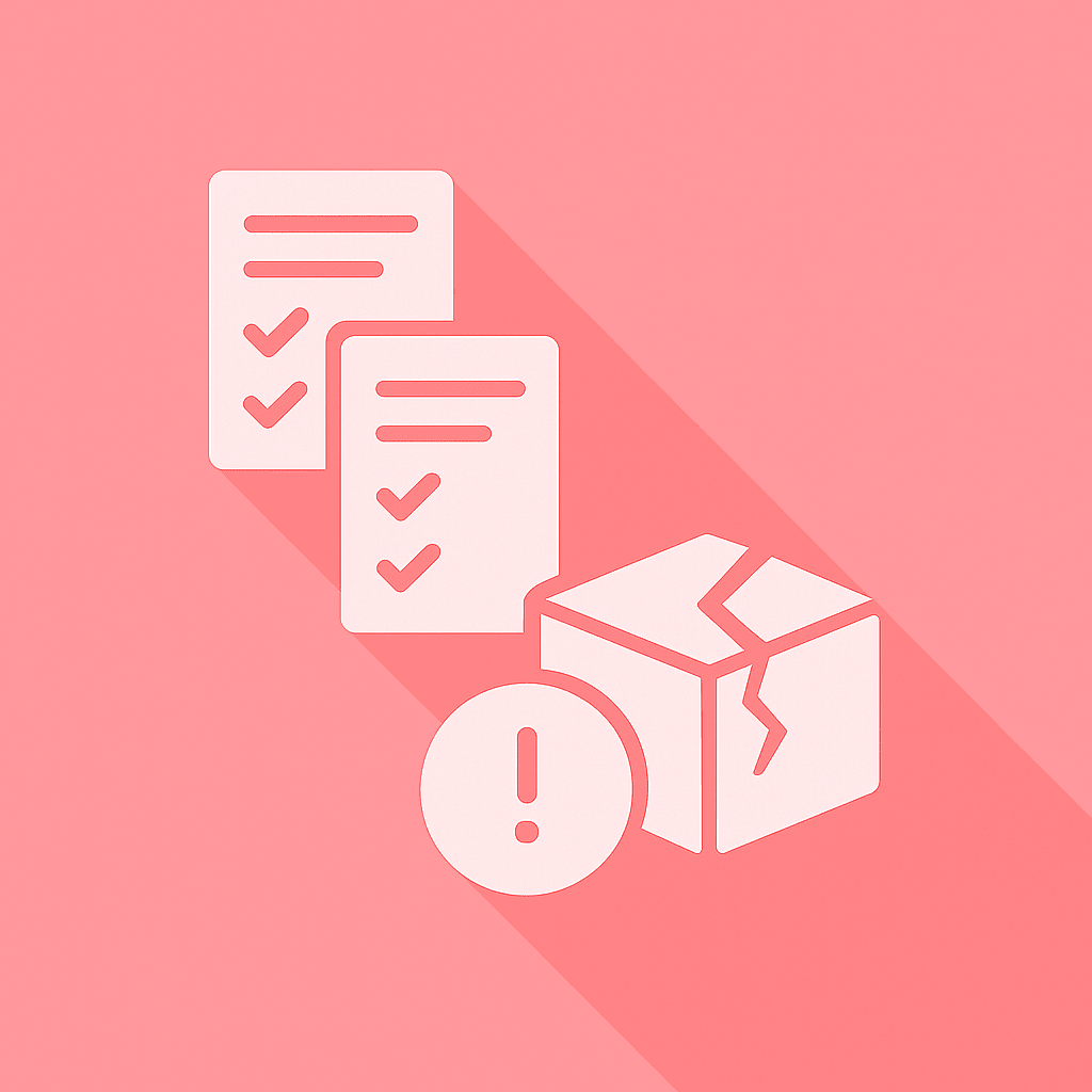 サンプル・破損の調整が後回しになり棚卸しで慌てる