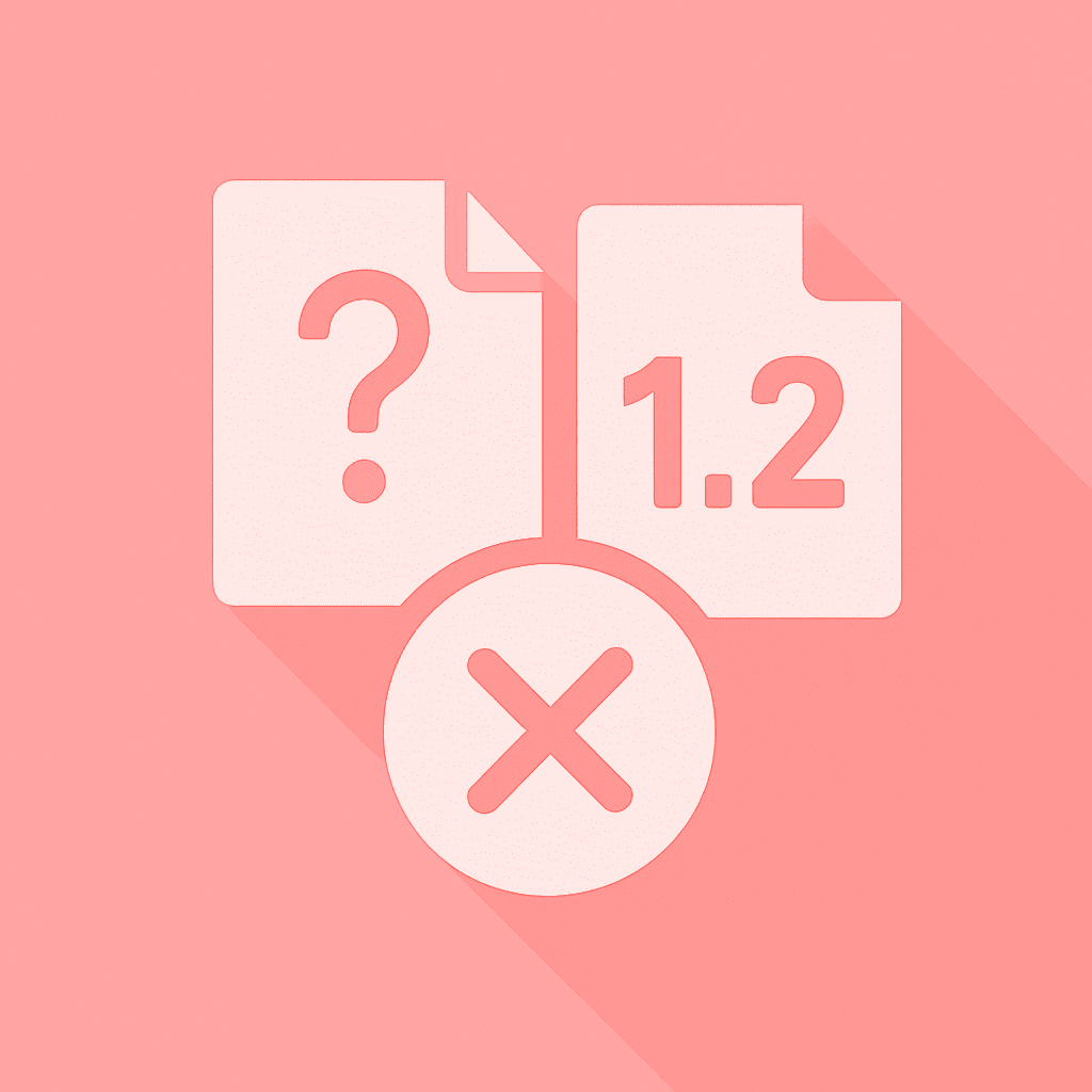 バージョン管理が曖昧